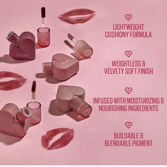 🌻 KAJA SWIPE RIGHT LOVE SWIPE Lightweight Cushiony Lip Mousse New Full Size - Picture 11 of 14